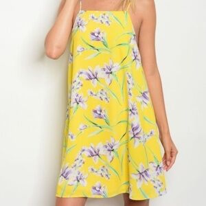 Peach Love California Yellow Floral Dress